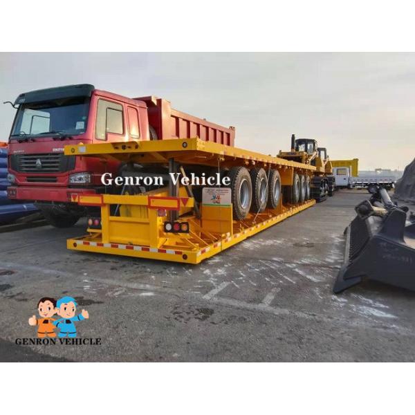 3 Axles 45 Tons Transport Container Semi Trailer Flatbed Semi Trailer