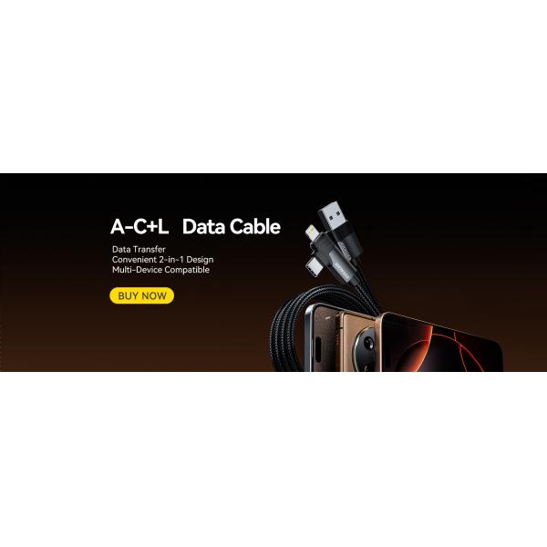 ESSAGER ES-X59 Series 2 in 1 USB-A to USB C Lighting Charging Cable