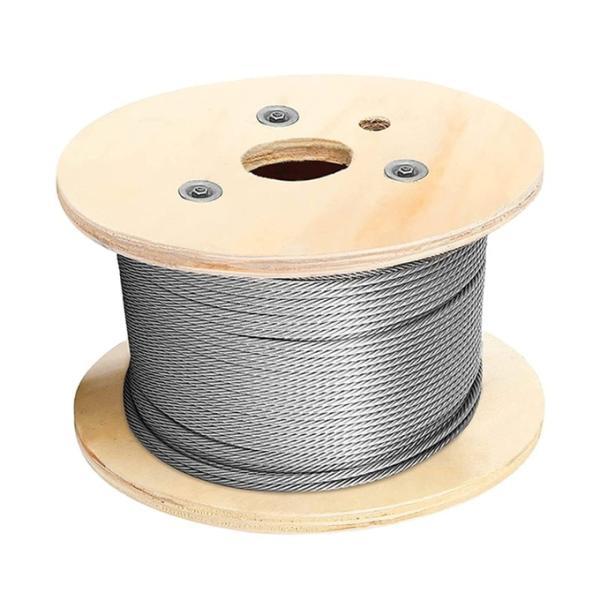 0.5mm - 1mm Ss 316 7x7 Stainless Steel Wire Rope Marine Grade