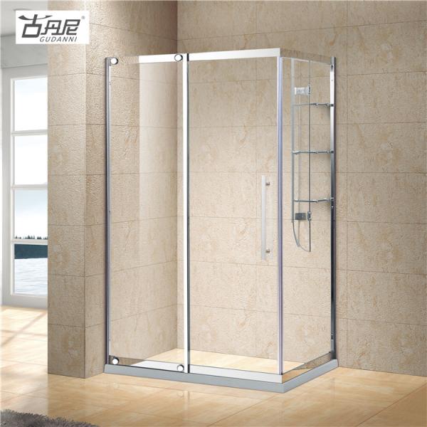 GUDANNI Shower Rooms Price Cubicle Enclosure Shower Screen with Two Fixed Panels Two Outward Pivot Door