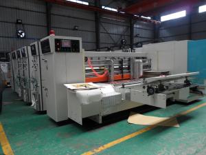 China Carton Box Flexo Printing Slotting Die Cutting Machine 180 Sheet/min For Pizza Box Making on sale