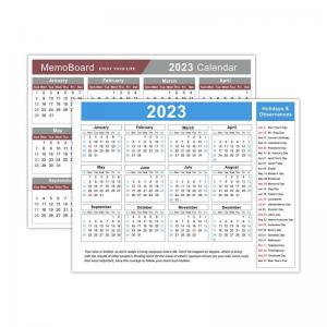 China Double Sides Sticky Display Board Removable Glue Calendar Memo Board on sale