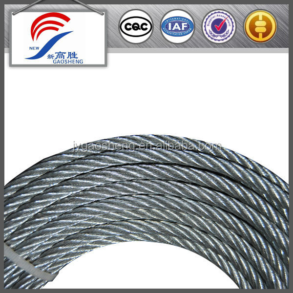 6x19+FC 8mm Wire Gauge Stainless Steel Wire Rope Bending Cutting