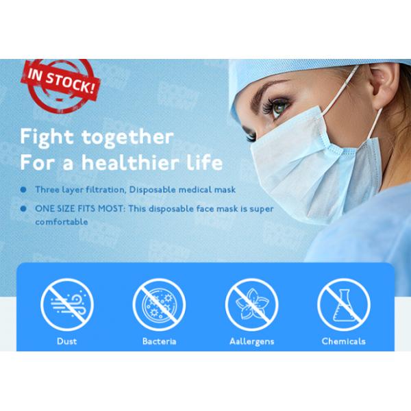 Pharmacy Face Mask , Anti Fog Face Mask Laboratory Daily Use High Efficiency