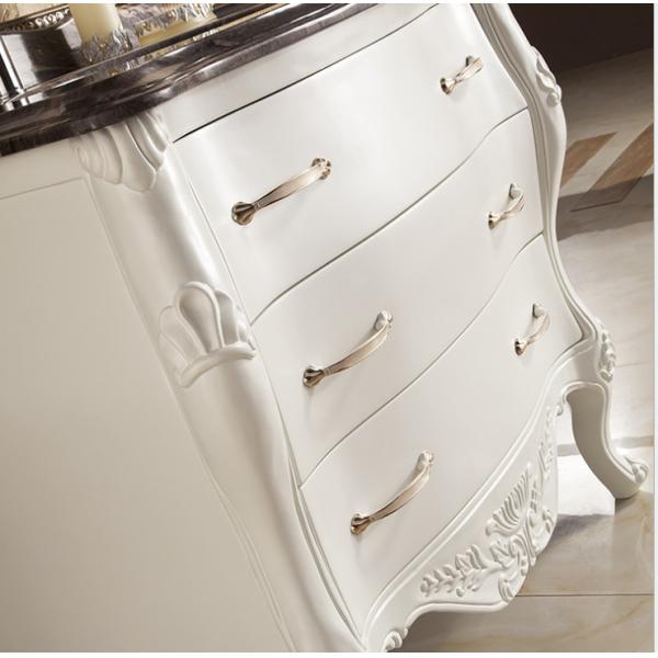 1800mm 33in Luxury Solid Wood White Bathroom Vanity Cabinets With Grain Top