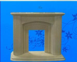 China Custom Indoor Free Standing Modern Marble Fireplace Mantel on sale
