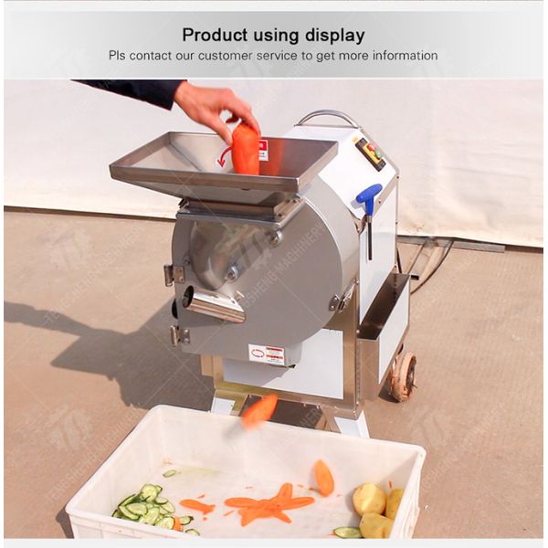 300KG/H Electric Vegetable Processing Machine Multi - Functional Fruit Cutting