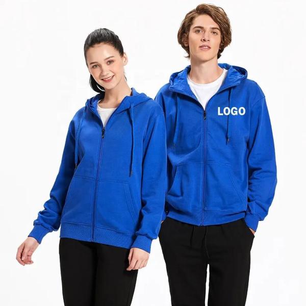 Wholesale Plus Size Men&prime;s Hoodies Full Zip up Custom Print Logo Hoodie for Man and Women