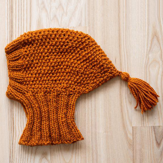 Y-Z Custom Pet Clothing Hats Warm Tassels Winter Wool Neck Ear Warmer Hand Knitted Dog Snood