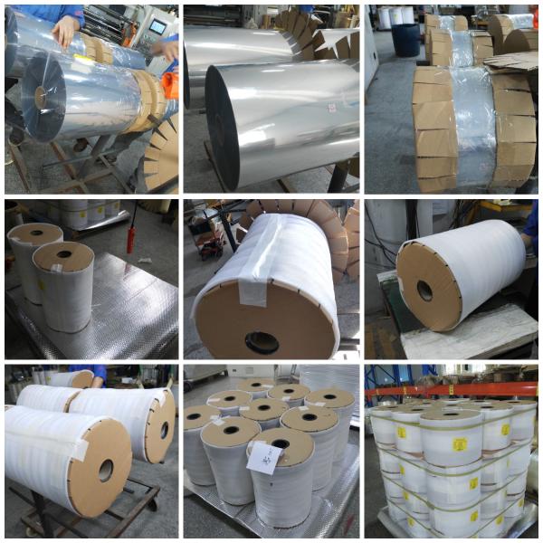 30um-150um PVC / PETG Shrink Film For Label Printing Bottle Packaging