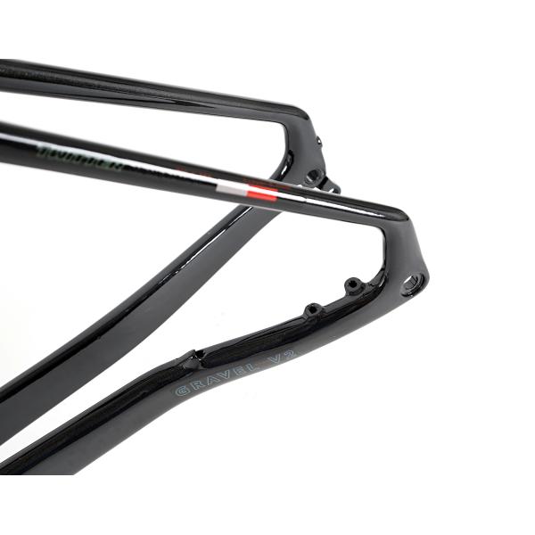 Cyclocross GRAVEL Disc Carbon Road Bike Frame Strong 700*40C