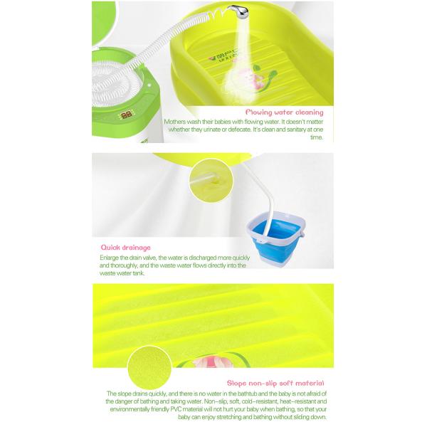 Lightweight Foldable Inflatable Baby Tubs Non Slip 20cm Height