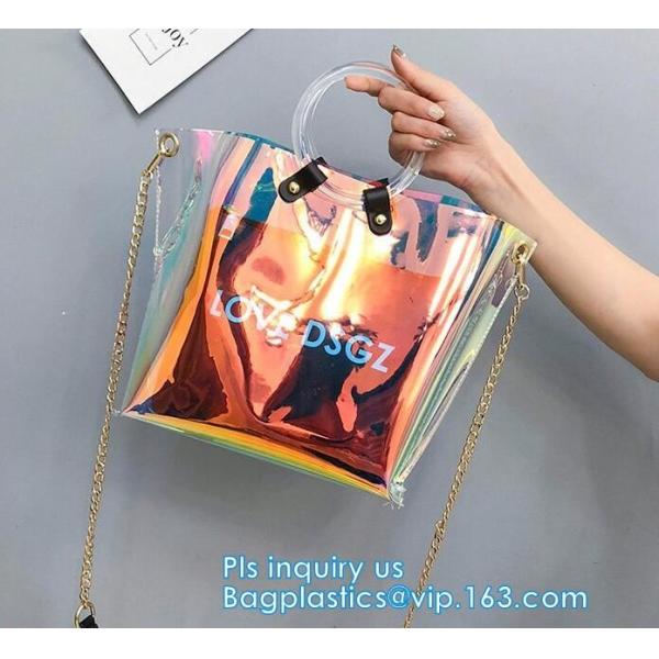 Purses PVC Vinyl Plastic Purse Bag Handbag Ladies, Summer pvc tote bag lady transparent PVC handbags, Shoulder Handbag H