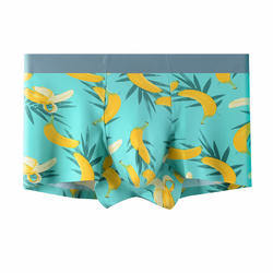 Elastic Cotton Men Underwear Customize Color Seamless Plain Dyed