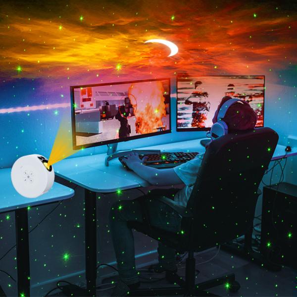 Portable Durable Moon Projector Lamp , Adults Star Light Projector Moonlight