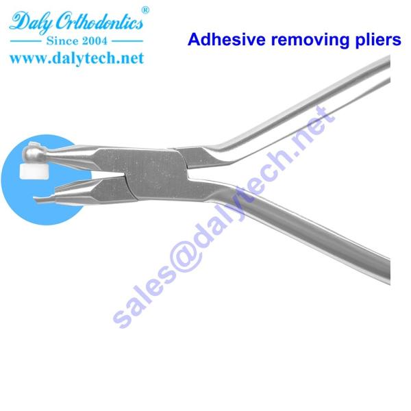 Adhesive removing pliers of ortho pliers for adult orthodontics