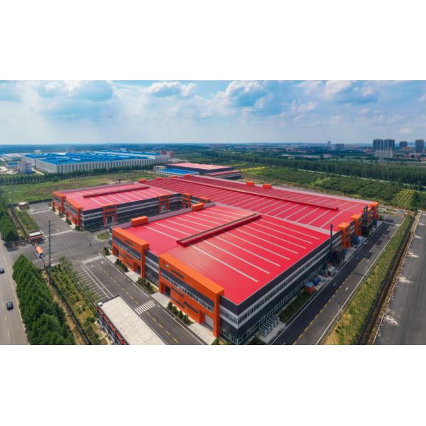 Quality Galvanized Steel Structure Warehouse Bolt / Weld Connect Prefab Steel Warehouse for sale