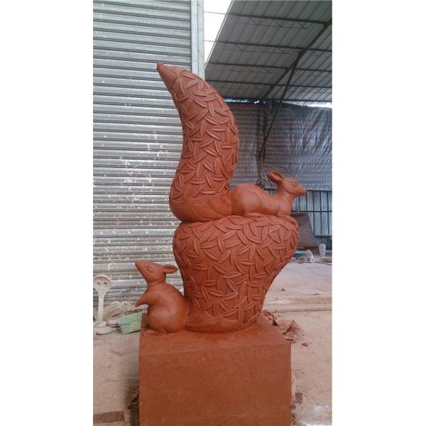 3 M Metal Animal Sculptures Outdoor Bronzed Squirrel Garden Statue