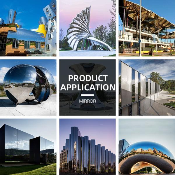 201 321 Mirror Stainless Steel Sheet Titanium Golden Color Coated 3.0mm Thickness