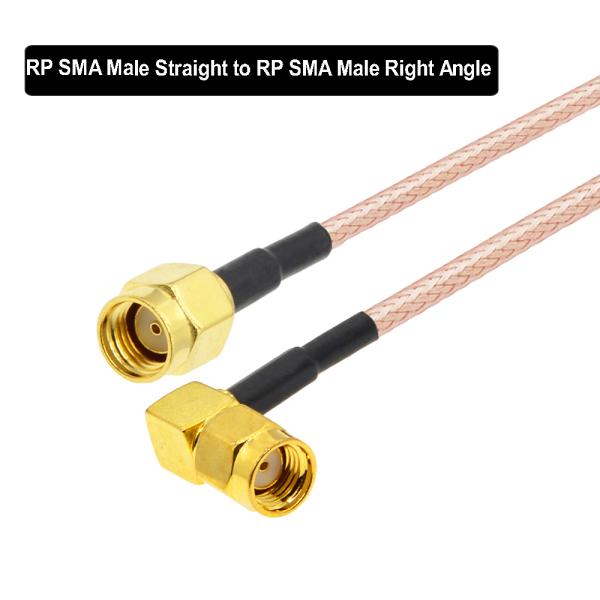 Right Angle SMA Male TO Female Cable RF Antenna Extension RG316 Coaxial Cable