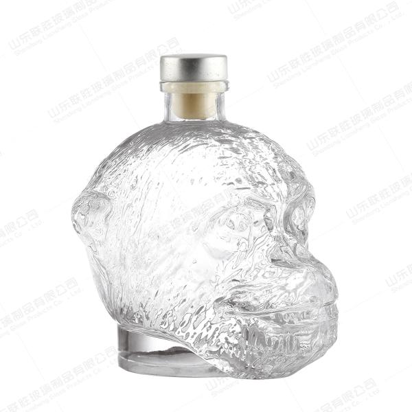 Liquor Clear Custom Empty Glass Bottle 375ml 500ml 750ml Healthy