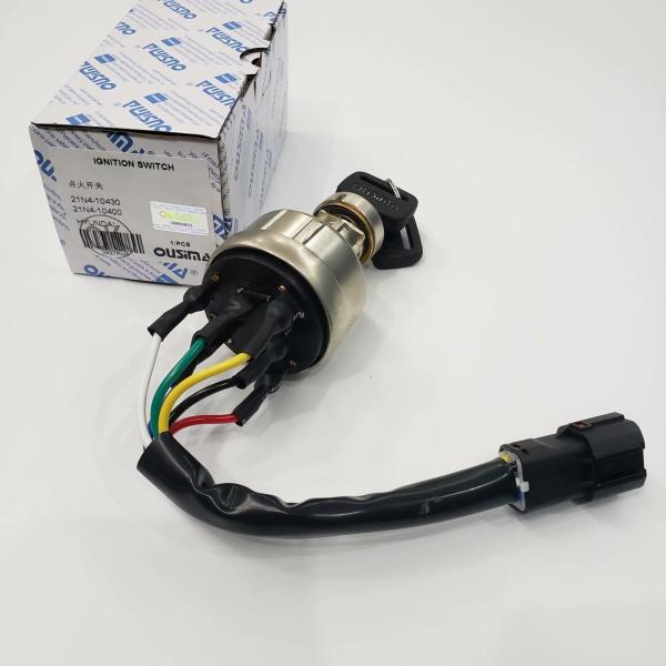 HYUNDAI Excavator Ignition Switch , Electrical Ignition Switch 21N4-10430 21N4-1040
