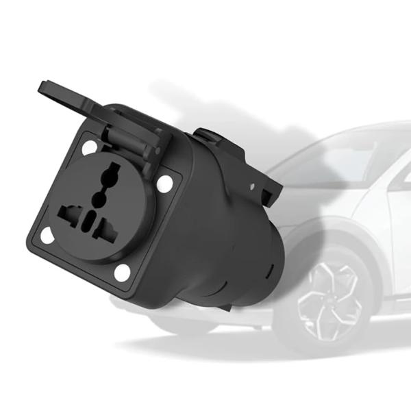 Electric Vehicle EV Charger J1772 Adapter Nema 5-15 wall outlet With 20A 240V Output EV Side Discharger Plug