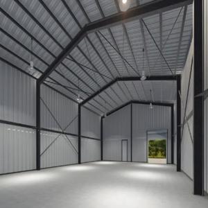 Welded Commercial Lightweight Steel Frame Construction H Shape For Workshop