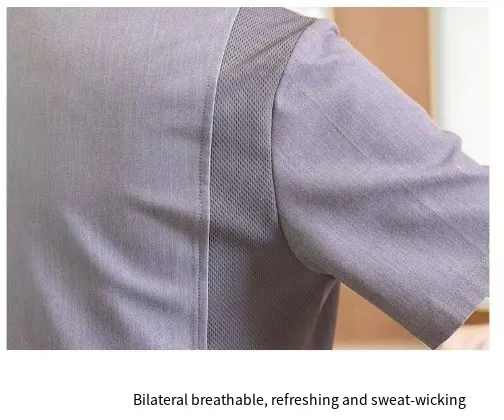 Factory Custom Wholesale Restaurant Long Short Sleeve Chef Uniform