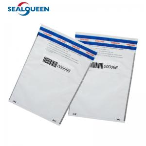 Cheap Custom Cash Tamper Evident Bank Deposit Money Security Bags With Serial Number wholesale