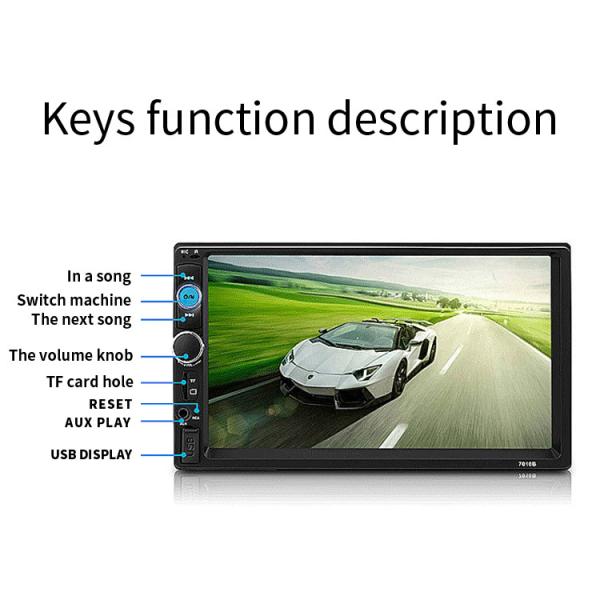 Universal Motion Activated Dashcam Navigator 7.0 Inch Ips Screen Car DVR FM DVD Player