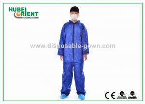 China Non-Woven Disposable Coveralls Wihtout Hood And Feetcover For Factory And Hygienic Environment on sale