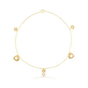 Cheap Design Your Own 18K Gold Anklet: Custom Names and Initials wholesale