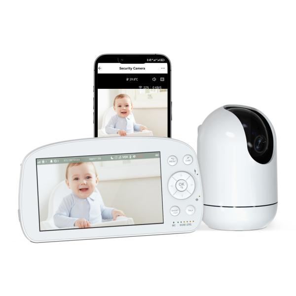 1080P Two Way Audio Video Baby Monitor Bluetooth Wifi 2.4Ghz Cry Detection