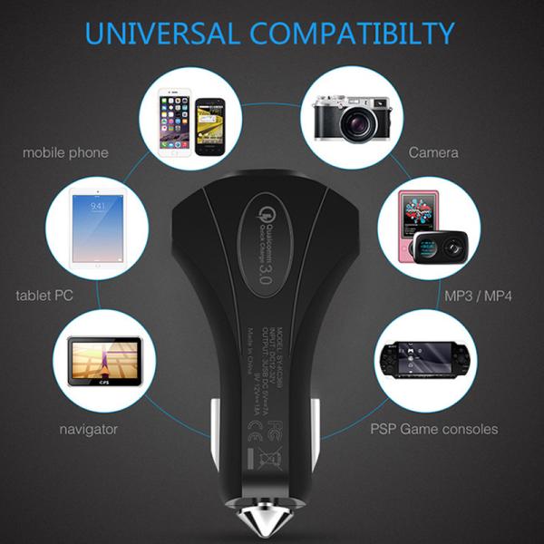 5V 7A 35W USB C Car Adapter Charger Adopt With Intelligent Chip