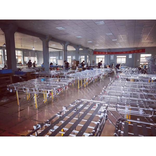 190 X 55 X 92CM Folding Ambulance Stretcher Trolley 40kg Height Adjustable Automatic Boarding