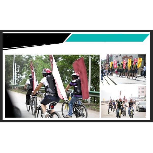 Backpack Polyester Outdoor Teardrop Flags Promotional Teardrop Banners Aluminum Pole
