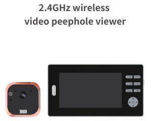 China 2.4GHz WIFI Video Doorbell 7inch High Definition LCD Peephole Video Doorbell on sale