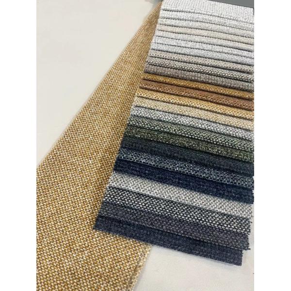 Woven Chenille Sofa Fabric 410gsm Wear Resistant Easy To Clean
