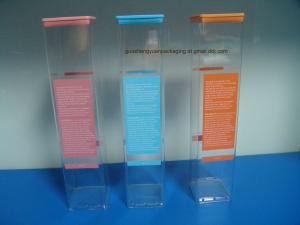 China Extrusion Clear Plastic Square packaging tube with Lids plastic printing tube on sale
