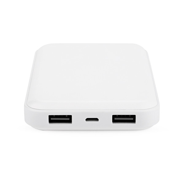 10000mAh Two Charging Port Lipstick Power Bank Ultra Slim ABS Shell Casing