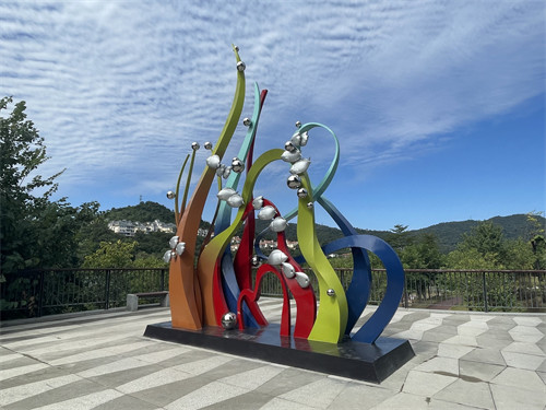 Polished Large Outdoor Fish Sculpture Garden Stainless Steel Animal Sculpture