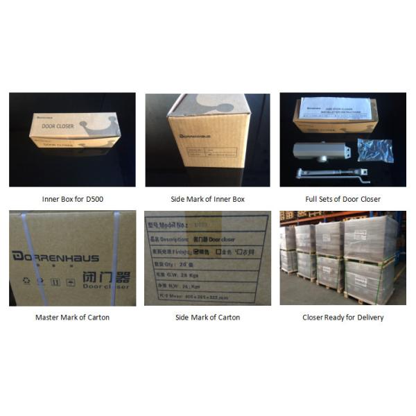 Fireproof Aluminum Door Closer UL Listed Speed Adjustable For All Temp. District