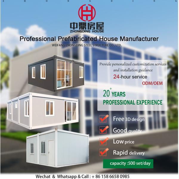 Detachable Prefabricated Container House with Toilet Customized Color OEM/ODM Support
