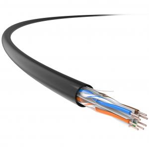 China Outdoor Network Cable UTP Cat 6 Cable 23AWG BC Conductor PE Jacket on sale