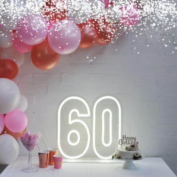 Birthday Large Numbers Large Light Up Letters Custom Neon Sign Party Items Led Lights Led Neon Custom