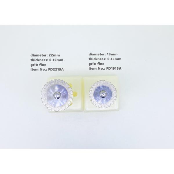 Plated Rapid Zirconia Cutting Burs Flexible 19mm Rotary Cutting Disc For All Ceramics