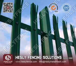 China PVC coated Steel Palisade Fencing on sale