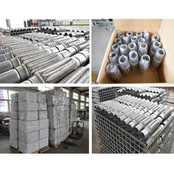 Stainless Steel 2 X 6 X 10 Inch SS201 Exhaust Flex Coupling