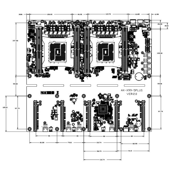 E5 LGA2011-3 Bitcoin Motherboard LAN C612 Chipset DDR4 Dual Processor Server Mainboard